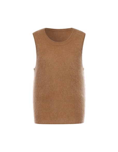 Knitwear manufacturers custom spring 2023 crew neck cashmere pullover sweaters woman vest pullover knitwear sweater vest women
