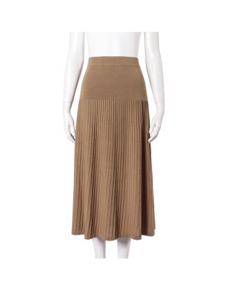 Knitwear manufacturers custom summer high rise stretch ribbed knit women's skirt
