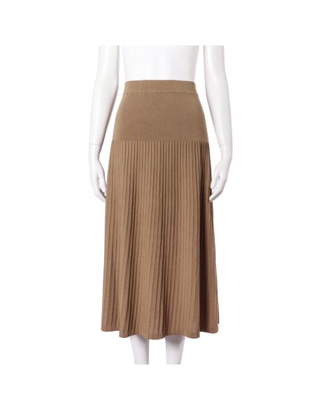 Knitwear manufacturers custom summer high rise stretch ribbed knit women's skirt