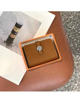 2022 New Designer Togo Leather Wallet Classical Mini Card Holder First Layer Cowhide Leather Wallet for Women