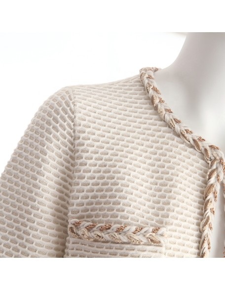 Factory outlet Long-sleeved hollow pattern knitted coat