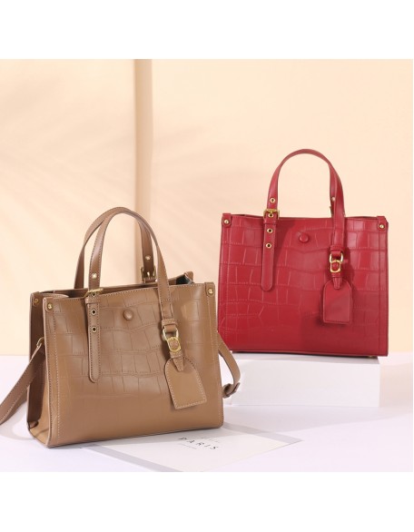luxury women's bag new embossed genuine leather women's Bag Shoulder Bag Fashion European and American style leather handbag