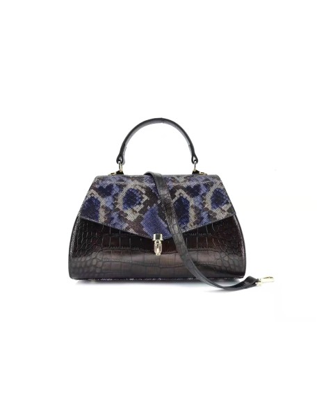 Fashion Cover Unique Clutch Shoulder Bag Snake Pattern Sling Bag Luxury Crocodile Pattern Crossbody Leather Handbag for Women