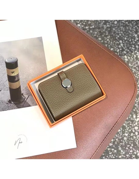 2022 New Designer Togo Leather Wallet Classical Mini Card Holder First Layer Cowhide Leather Wallet for Women