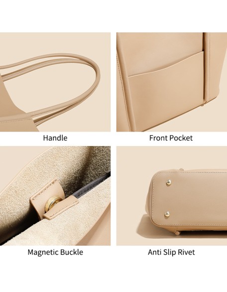 Fashion new Designer Genuine Leather Large Tote Women Big Tote Handbag Luxury Bag female for Women Shoulder shopping Bags