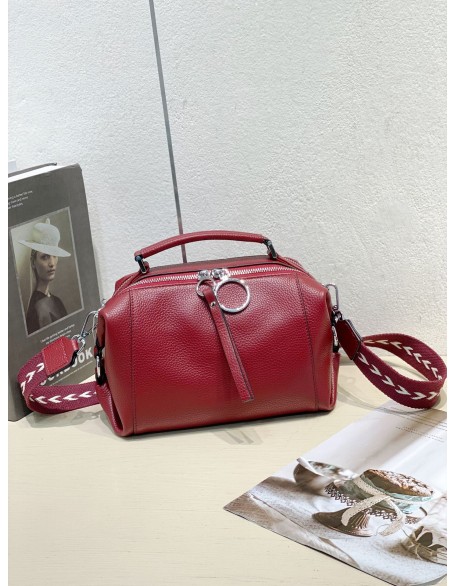 Factory wholesale high quality genuine leather crossbody bag luxury cowhide handbag for women