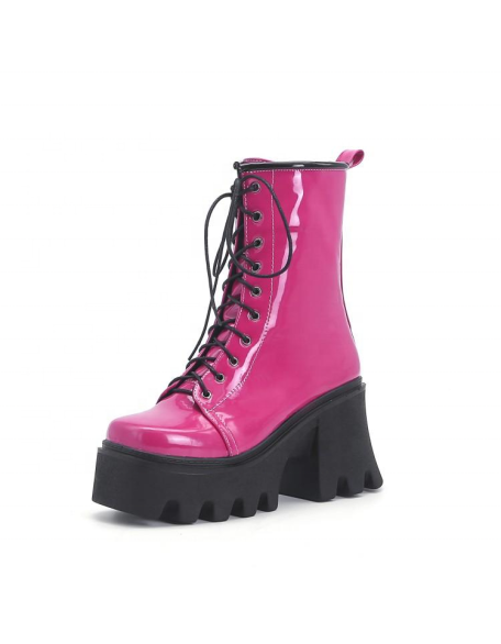 2022 new vampire boots women's ankle martin boots PU material factory wholesaler