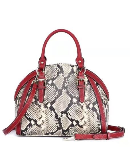 New Design Snake Pattern Shoulder Bag Luxury Genuine Leather Cross Body Bag High Quality Handbags for Women