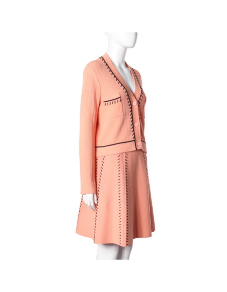 Knitwear manufacturer custom summer women's knit skirt sets women 2 piece outfits