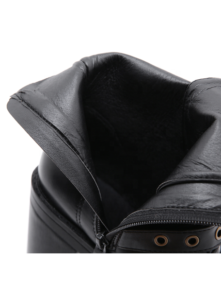 Round toe 6.5 cm platform 12 cm heel height boots women shoes western high heels boots with Eco friendly footwear