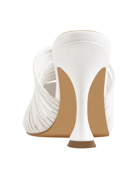Wholesale shoes vendors walking shoes women set stock white color slide on style