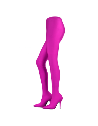 Elastic Slim Pantyhose womens boots high heels pointy toe stilettos shoes wholesaler price in factory