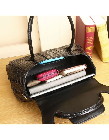 High quality fashion alligator pattern women's handbag Genuine Leather Handbag for Women