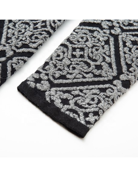 Knitwear manufacturers selling new long sleeved western wind print grey fashion lapel women knitted suit coat