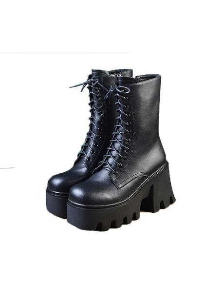 2022 new vampire boots women's ankle martin boots PU material factory wholesaler