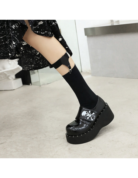 Round toe platform patent flat shoes ladies Mary Jane  boat shoes casual shoes style