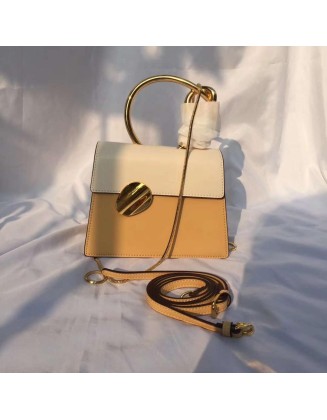 Large Stock Top Qualitycustom Logo Own Branded Genuine Leather Handbag Purses Women Special Handle Leather Handbag Single Cotton