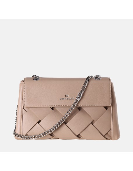 New wholesale fashion women PU leather woven handbags elegance sling purse handbag for women ladies