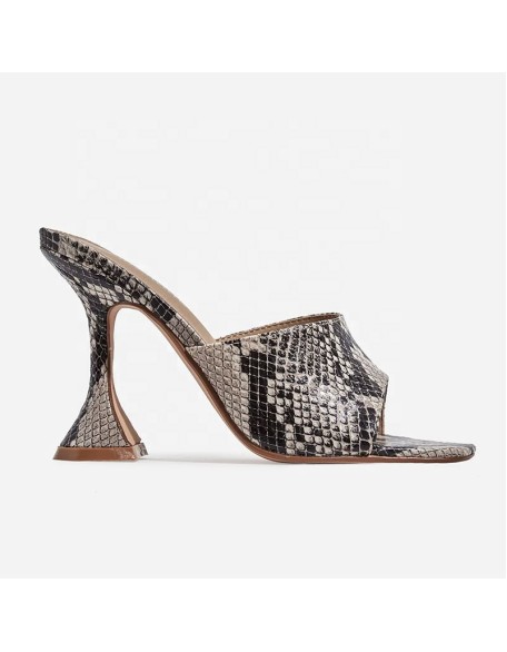 Custom animal skin ladies daily dress fashion slippers