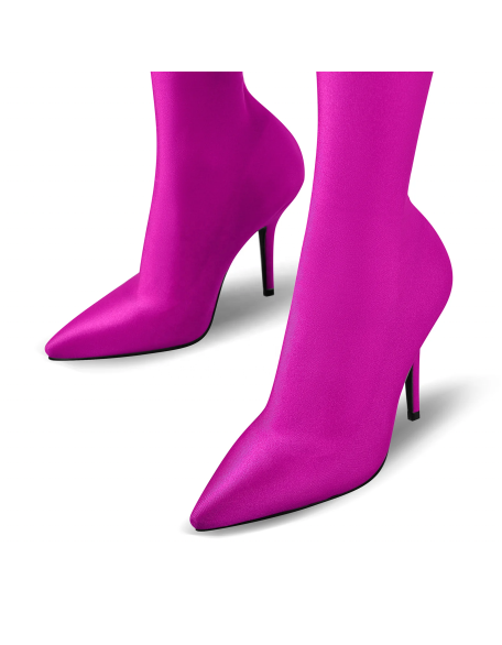 Elastic Slim Pantyhose womens boots high heels pointy toe stilettos shoes wholesaler price in factory