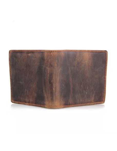 Hot Selling Cowhide Leather Men Wallet Casual Short Genuine Purse