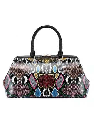 Women Hand Bags 2021 Fashion Genuine Leather Brand Designer Purse Ladies Snake Pattern Handbags 5 Pcs Single Daily Life CAPS-041