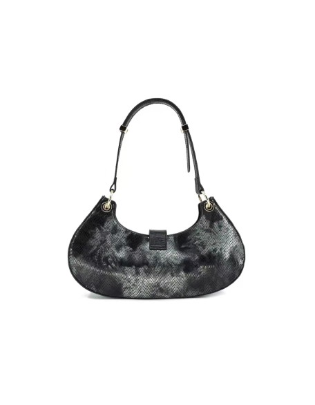 Factory Direct Sale Better Price Cowhide leather Crocodile Pattern Bag Half Moon Handbag