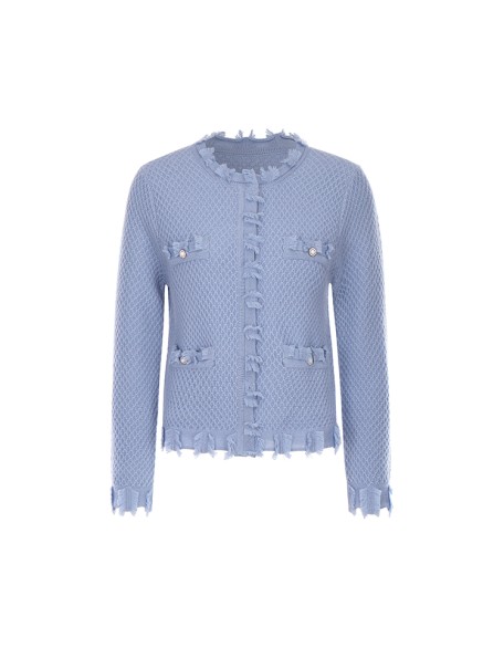 Knitwear manufacturers custom spring 2023 casual wool female sweater knitted cardigan for women knit sweater cardigan women