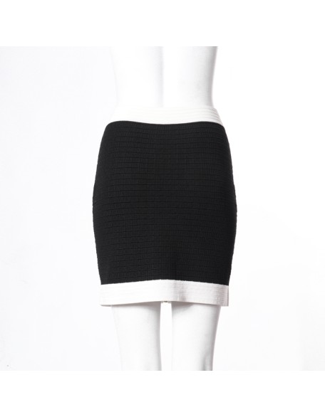 Knitwear Mini Skirt Hot Girls Short Sexy Manufacturer Summer Custom Zip Knit Computer Knit Rib Pattern Adults Casual Breathable