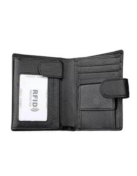 New fashion Anti deform luxury wallets RFID cowhide genuine leather wallet for men