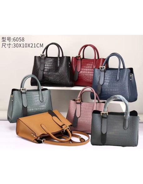 Classical Popular Style Crocodile Pattern Tote Bag High Quality Shoulder Bag Genuine Leather Handbag for Women