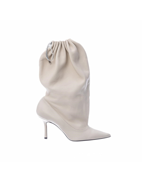 Fashion show leather boots pointy toe girls boots stiletto short low heels lady shoes customized logo be freely
