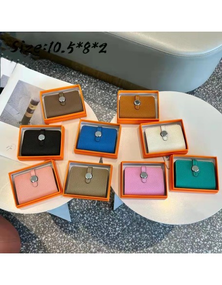 2022 New Designer Togo Leather Wallet Classical Mini Card Holder First Layer Cowhide Leather Wallet for Women