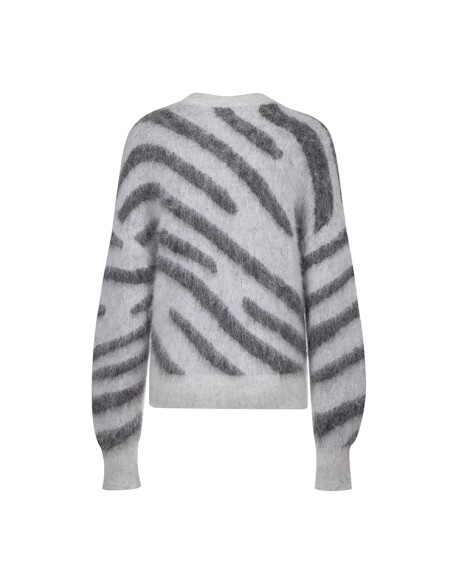 Knitwear manufacturers custom casual wool mohair pullover long sleeve crew neck women sweater knitted plus size women's sweater