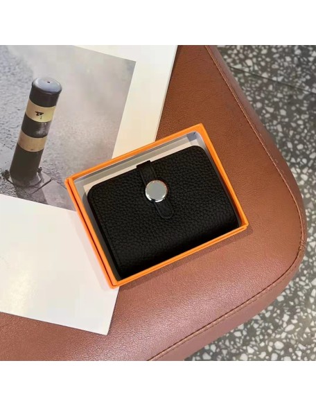 2022 New Designer Togo Leather Wallet Classical Mini Card Holder First Layer Cowhide Leather Wallet for Women