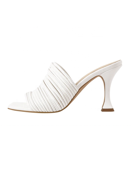 Wholesale shoes vendors walking shoes women set stock white color slide on style