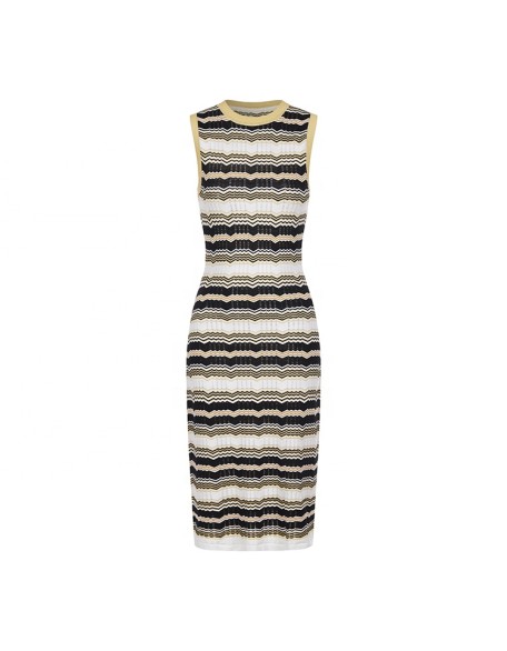 Knitwear manufacturers custom sleeveless elegant dresses summer casual bodycon dress for woman sweater knit women's dresses