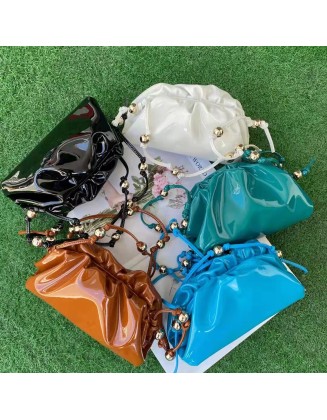 Black Friday New Designer Dumpling Shoulder Bag Bright Light Cross Body Bag Genuine Leather Cloud Handbag For Women