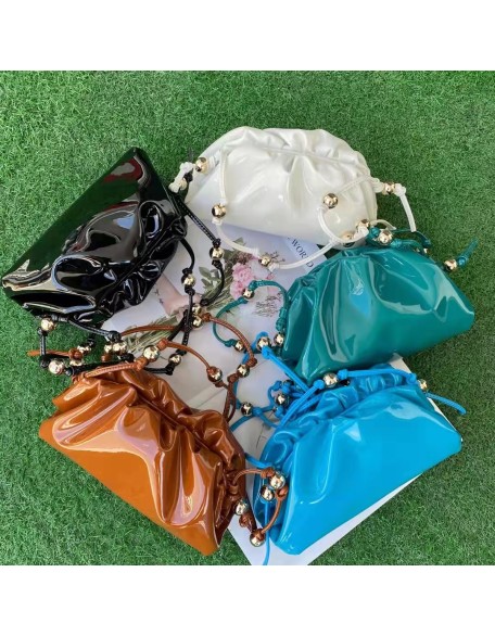 Black Friday New Designer Dumpling Shoulder Bag Bright Light Cross Body Bag Genuine Leather Cloud Handbag For Women