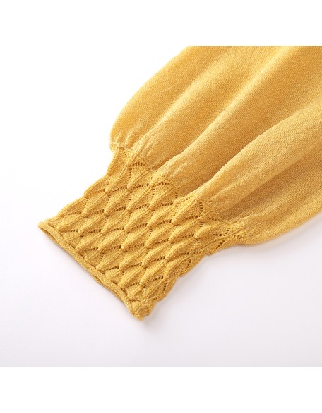 Knitwear manufacturers custom half turtleneck orange maxi casual silk dresses women ladies elegant sweater knit women's dresses