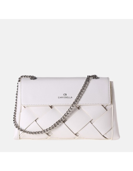 New wholesale fashion women PU leather woven handbags elegance sling purse handbag for women ladies