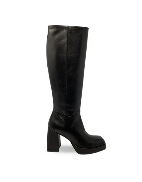 Half shaft winter boots for women block heels with square toe shape customized design in factory