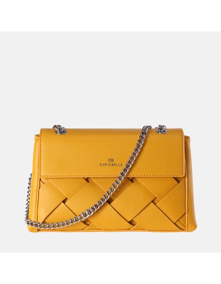 New wholesale fashion women PU leather woven handbags elegance sling purse handbag for women ladies