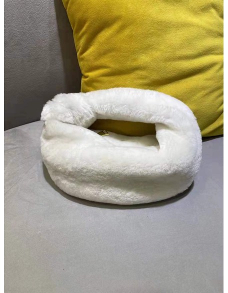 Wholesale Fashion Cute Real sheep Fur handbags woman bags luxury famous brands fur women bag with fur handle