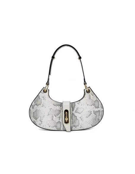 Factory Direct Sale Better Price Cowhide leather Crocodile Pattern Bag Half Moon Handbag