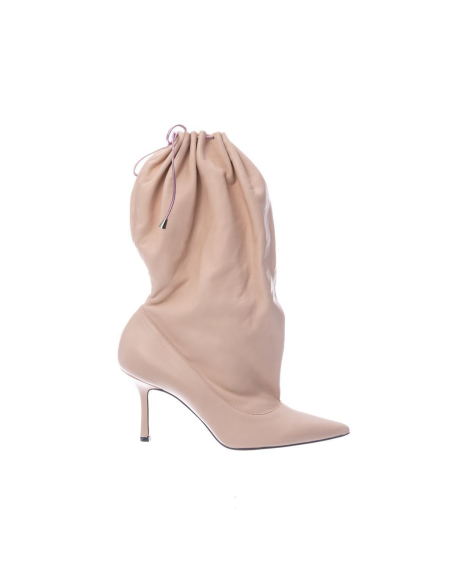 Fashion show leather boots pointy toe girls boots stiletto short low heels lady shoes customized logo be freely