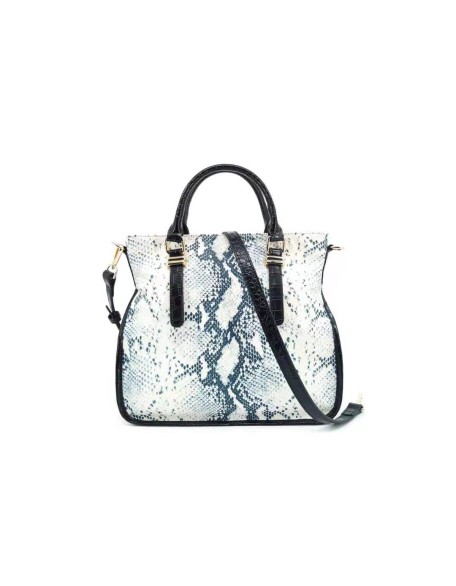 New Style Trendy Snake Skin Pattern Cross Body Bag Genuine Leather Handbag Women Shoulder Bag with Strap