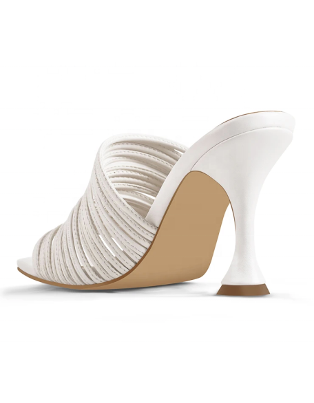 Wholesale shoes vendors walking shoes women set stock white color slide on style
