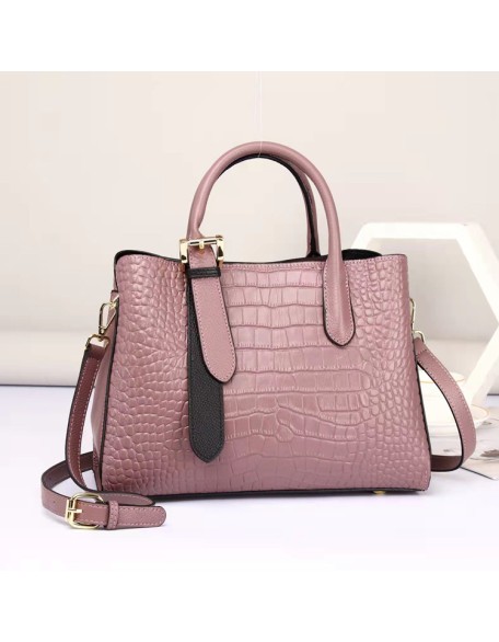 Classical Popular Style Crocodile Pattern Tote Bag High Quality Shoulder Bag Genuine Leather Handbag for Women